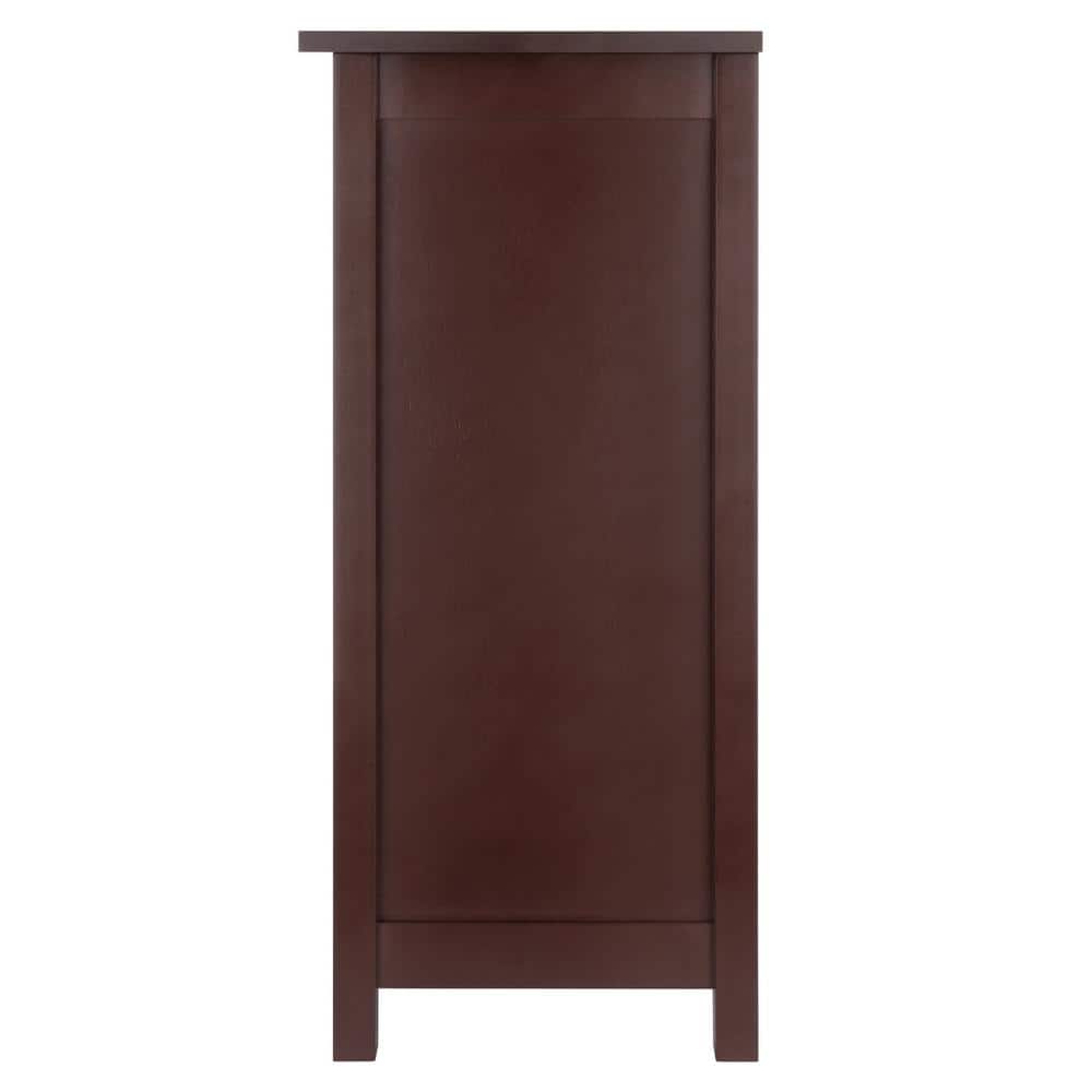Transitional 3-Tier Medium Walnut Wooden Bookshelf for Kids