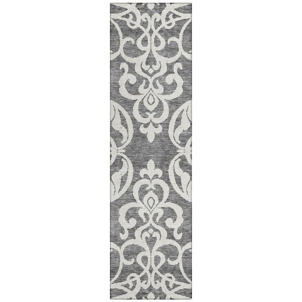 Addison Rugs Chantille Machine Washable Indoor/Outdoor Abstract ACN973 Gray 2 ft. 3 in. x 7 ft. 6 in. Area Rug