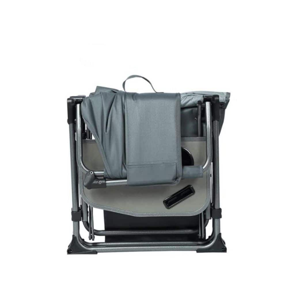 Heavy Duty Camping Chair with Side Table and Pocket, Supports Up to 400 lbs