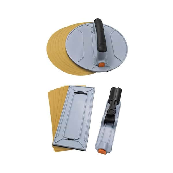 Drywall Hand Sander Radial Rectangular with Threaded Extension Pole Adapter for Wood Metal Cleaning Polishing