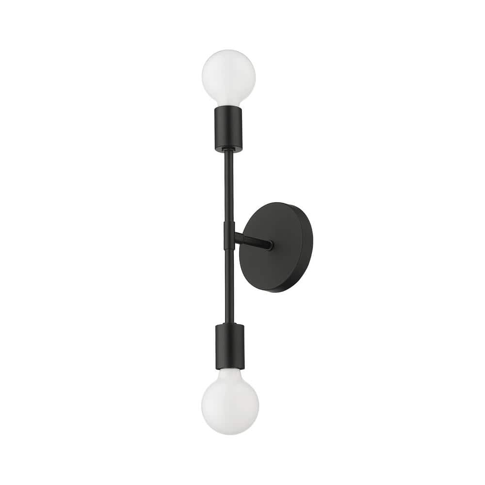 Modernist Matte Black Adjustable Outdoor Wall Sconce