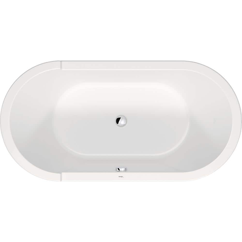 Starck 63 in. Acrylic Flatbottom Bathtub in White price history on PriceWatchPro
