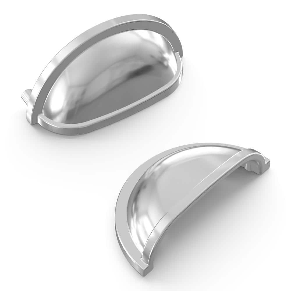 Williamsburg Collection 3 in. (76mm) Center to Center Polished Chrome Cup Cabinet Pull (10-Pack) price history on PriceWatchPro