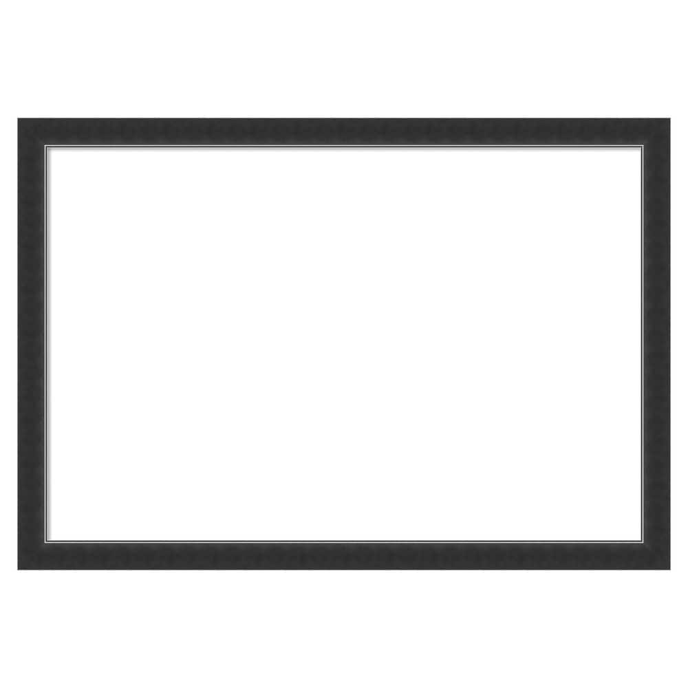 Amanti Art Corvino Black Narrow 39 in. x 27 in. Wood Framed Dry Erase ...