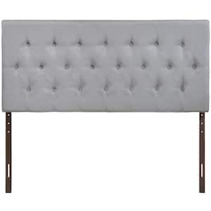 MODWAY Lily Gray Queen Upholstered Fabric Headboard MOD-5041-GRY - The ...