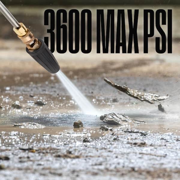 3600 PSI, 1/4 in. Connector Pressure Washer Turbo Nozzle Attachment