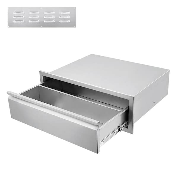 30 in. W x 23 in. D x 10 in. H Stainless Steel Access Drawer Unit