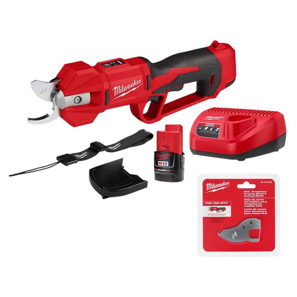 M12 12V Brushless Cordless Brushless Cordless Pruner Kit with Replacement Blades, 2.0 Ah Battery, and Charger price history on PriceWatchPro