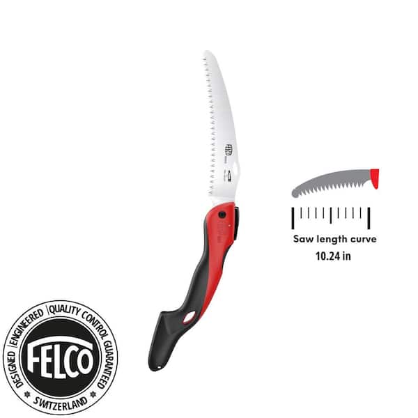 FELCO F603 8 in. Curved Folding Ergo Reach Pull-Stroke Pruning Saw with Impulse Hardened Steel Blade