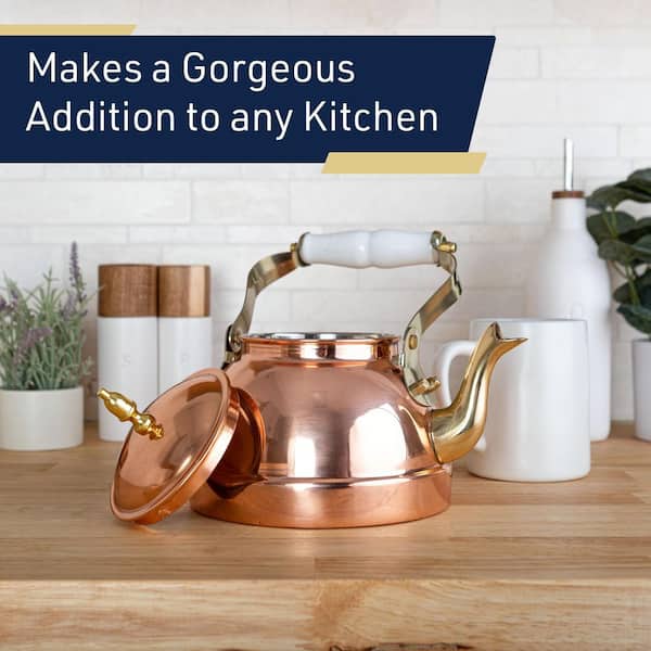 Classic Cuisine 7. 25C/1. 8Q Copper Tea Kettle - Tea Kettles