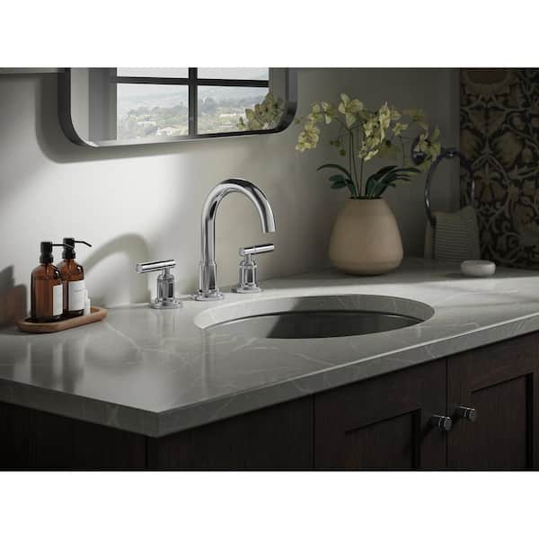 Torrington 8 in. Widespread Double Handle Bathroom Faucet in Polished Chrome