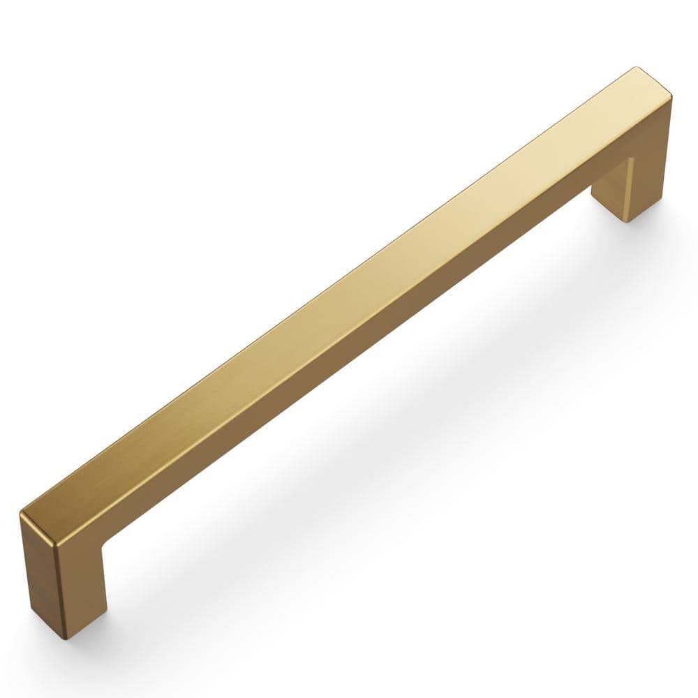 Champagne Bronze Modern Kitchen Cabinet Drawer Pulls, 5-1/16"
