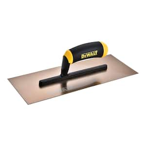 13 in. x 5 in. Gold Stainless Steel Stucco Finishing Trowel
