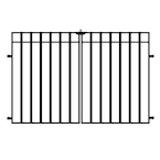 37.2 in. H x 55.7 in. W Steel 3-Rail Garden Fence Gate