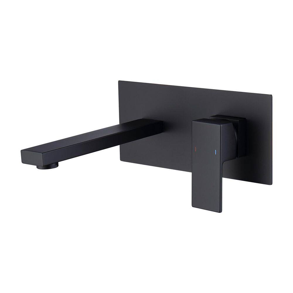Single-Handle Rectangular Wall Mounted Bathroom Faucet or Bathtub in Matte Black price history on PriceWatchPro