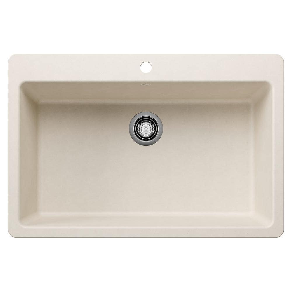 Liven SILGRANIT 33 in. Drop-In/Undermount Single Bowl Granite Composite Kit