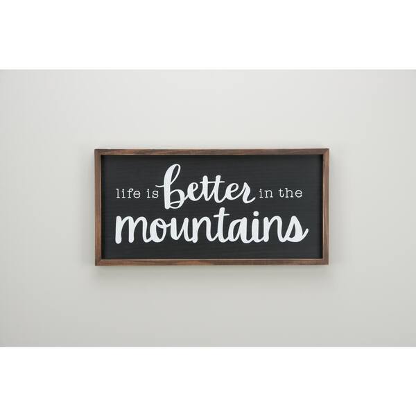 Unbranded Life Is Better Mountains Framed Board