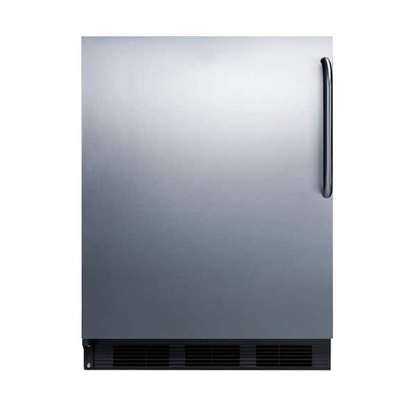 Summit Appliance 5.1 cu. ft. Mini Refrigerator with Freezer in Stainless Steel, ADA Compliant