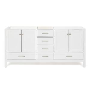 Cambridge 72 in. W Vanity Cabinet Only in White