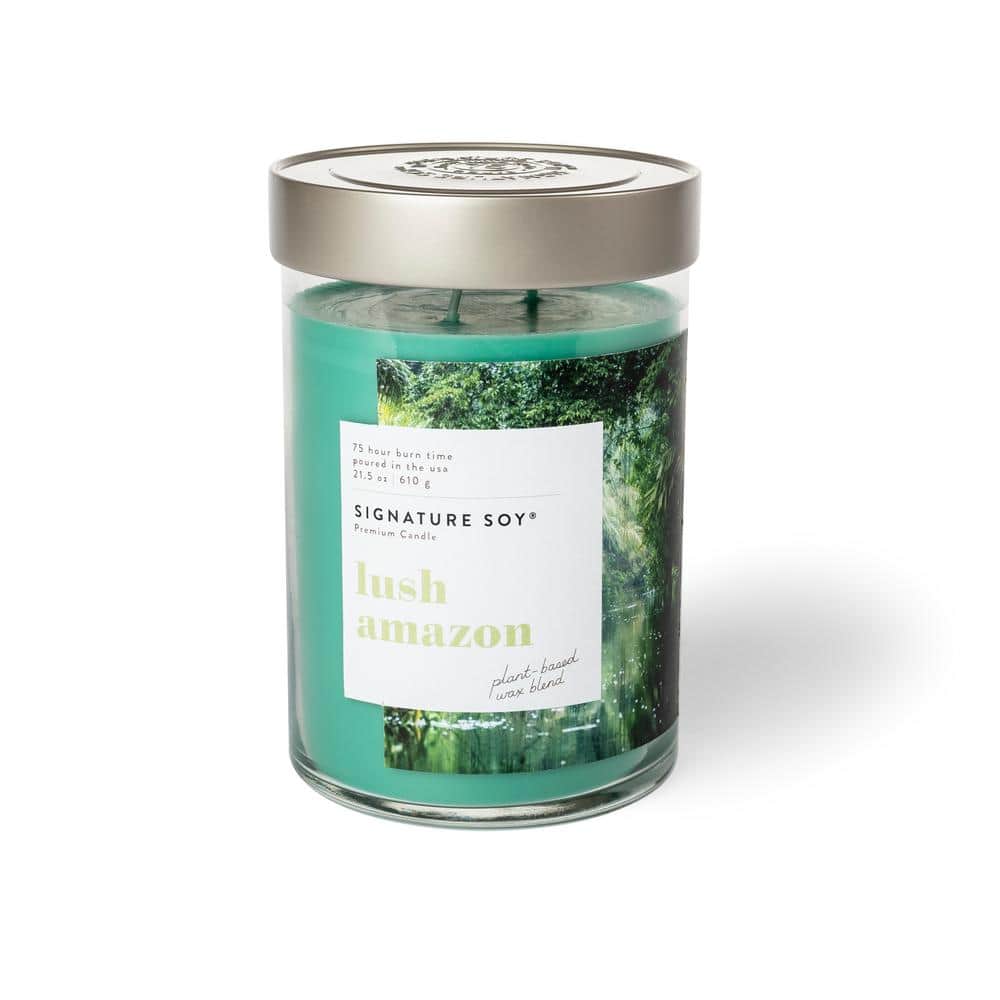 Green Soy Scented Jar Candle with Lid