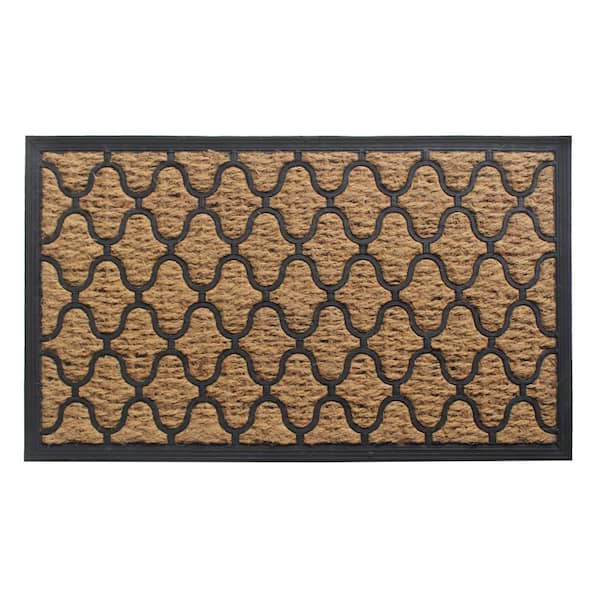 RugSmith Coir Diamond Natural 30in. x 18in. Door Mat