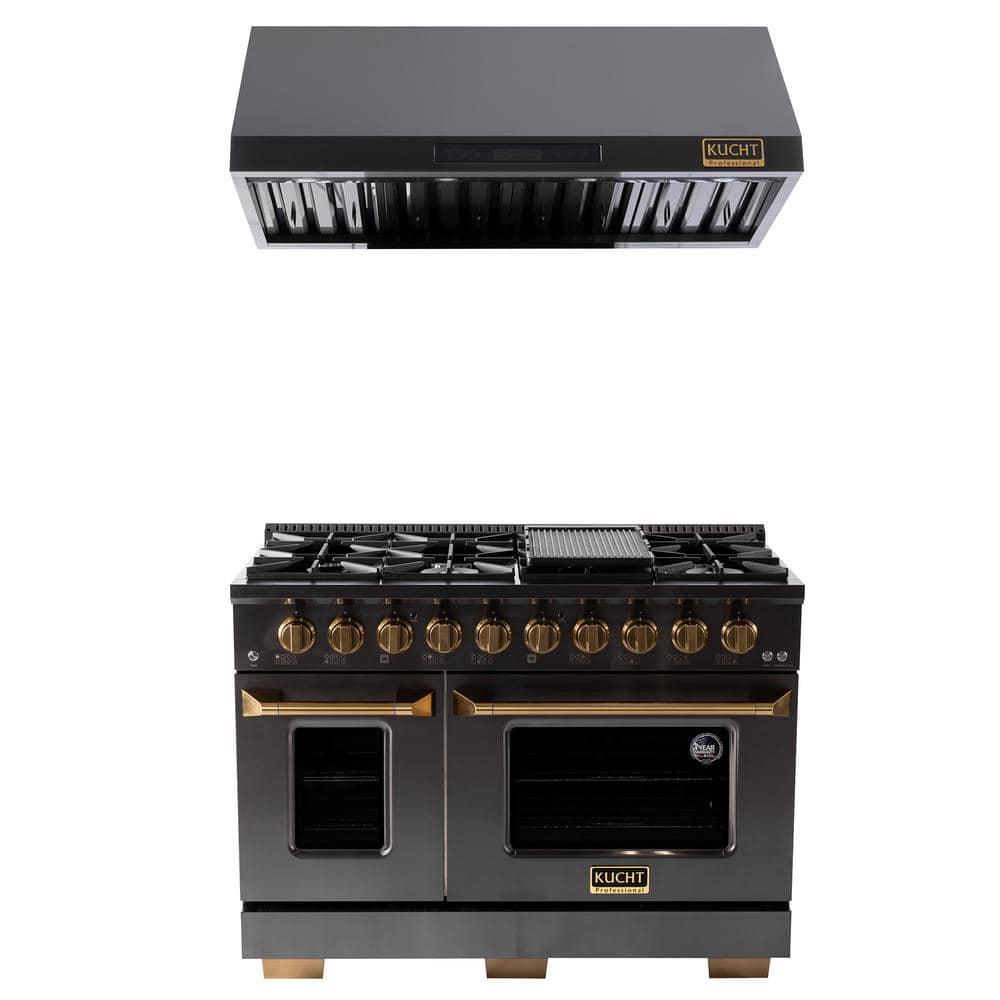 Kucht Gemstone 48 in. 6.7 cu. ft. 8Burners Double Oven Propane Gas