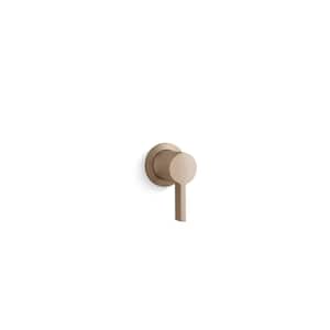 Components Wall-Mount Bathroom Sink Faucet Handle in Vibrant Brushed Bronze