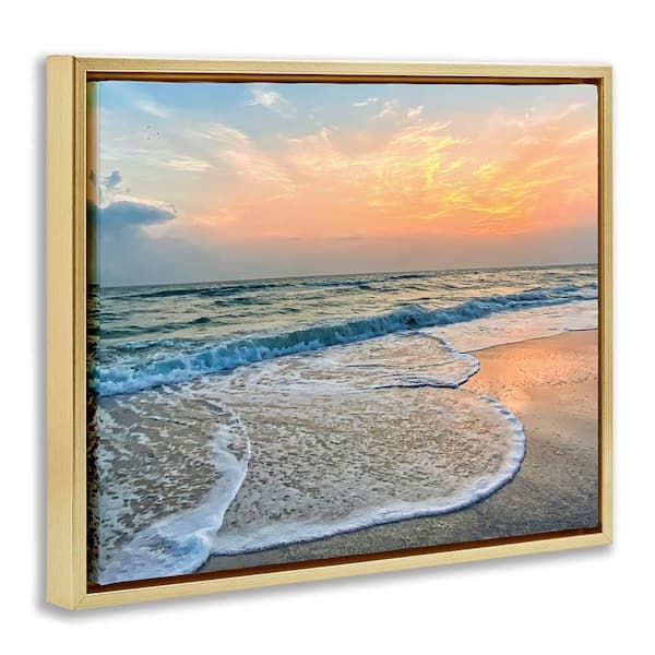 Stupell Industries Vast Panoramic Beach Layered Waves by Mary Lou
