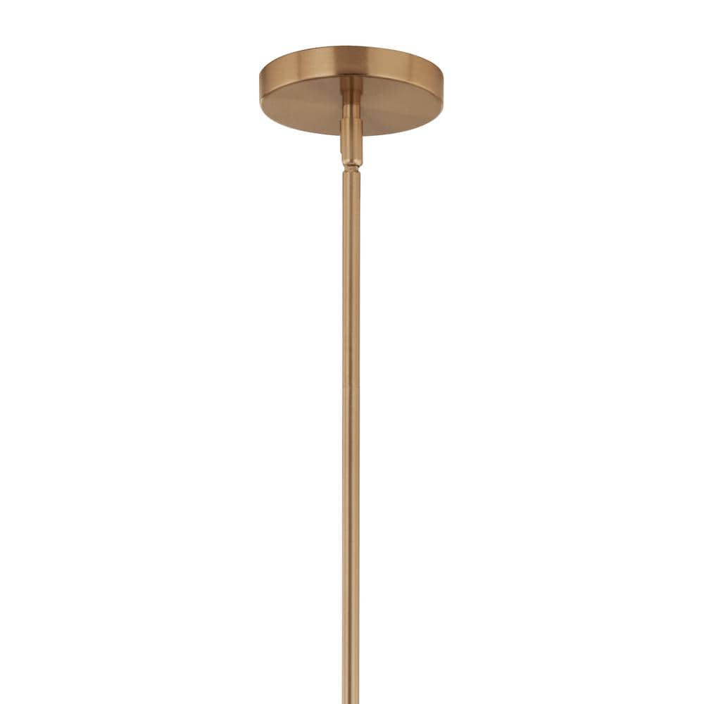 Champagne Bronze 3-Light Sputnik Chandelier with Clear Glass Shades