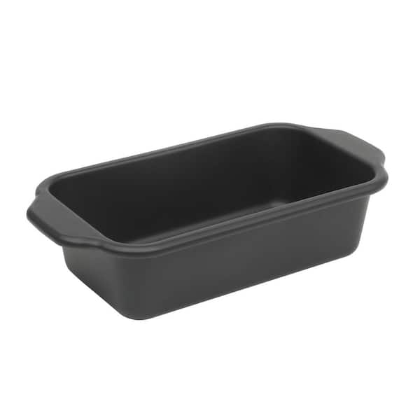 Oster Teston Platinum Collection 9 in. Nonstick Carbon Steel Loaf Pan in Matte Black