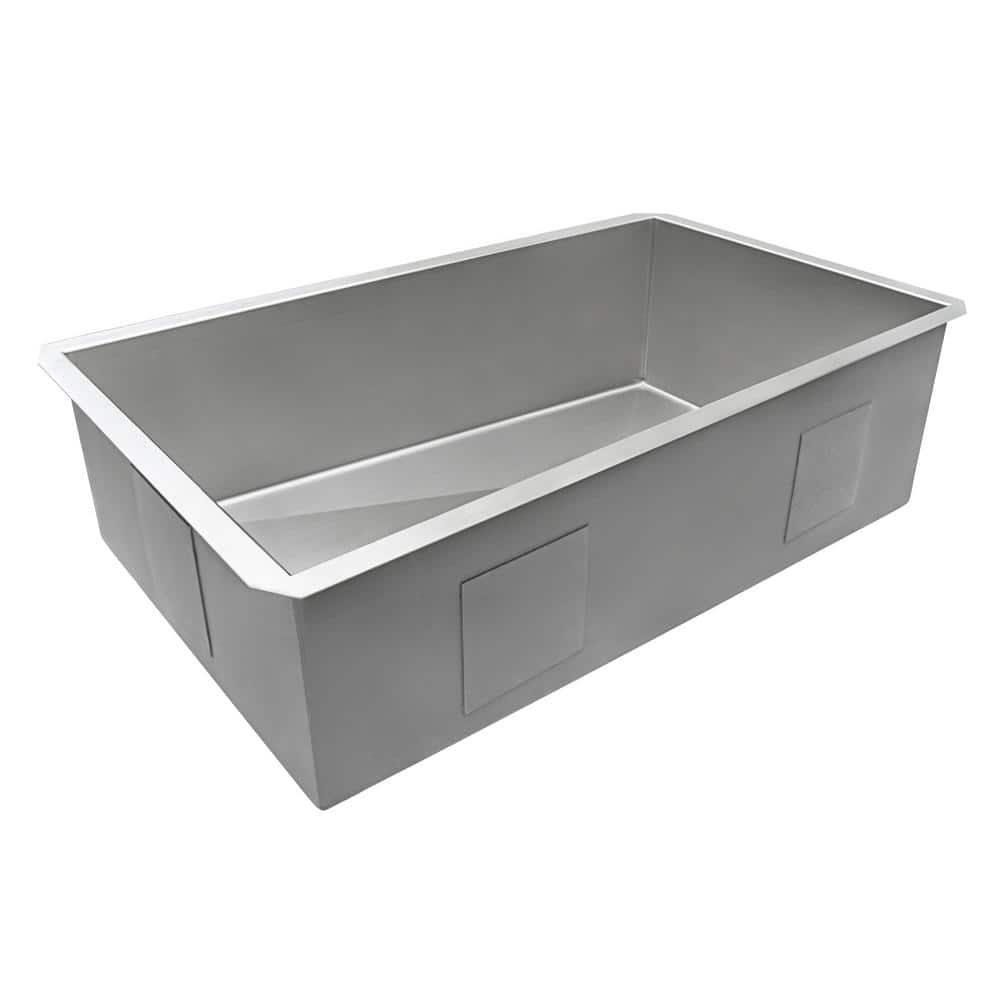 32-Inch Stainless Steel Undermount Kitchen Sink with Slope Bottom