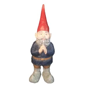 14 in. H Mordecai the Garden Gnome Praying Hands Figurine Statue