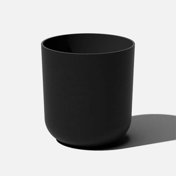 Veradek Kona 20 in. Round Black Plastic Planter
