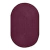 Better Trends Chenille Braid Collection Burgundy 30 x 50 Oval 100%  Polyester Reversible Solid Area Rug SS-BRCR3050BU - The Home Depot