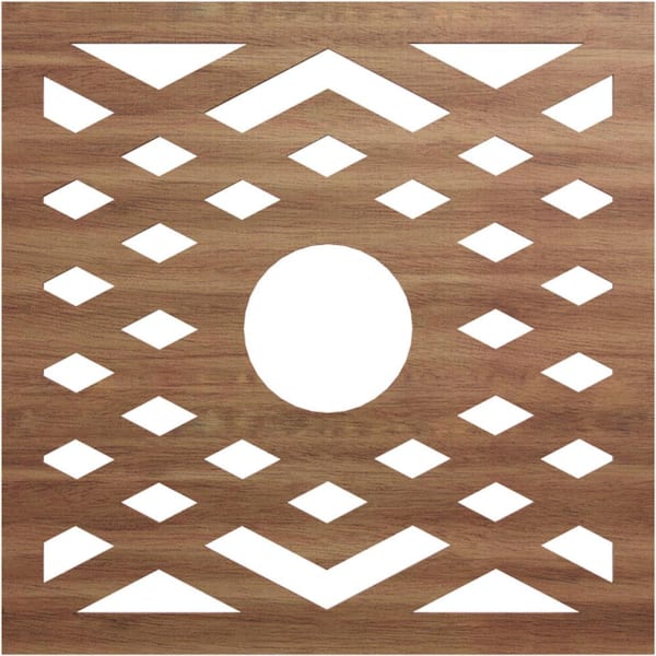 Ekena Millwork 0.25 in. x 5.75 in. x 22 in. Wood Medallion Moulding