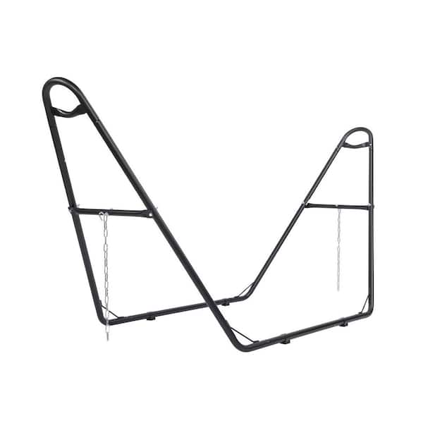 10.3 ft. Outdoor Metal Hammock Stand in Black