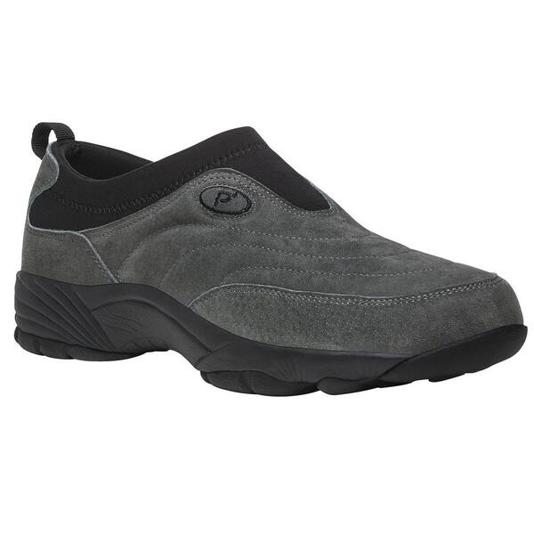 Men's Propet Wash \u0026 Wear Slip-On II Suede, Size: 15, Grey