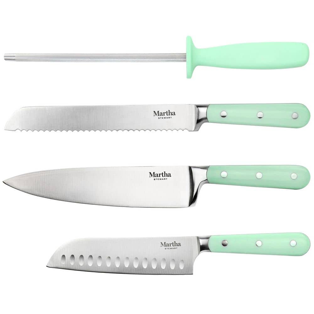 14-Piece Stainless Steel Knife Set with Ash Wood Block