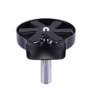 5 in. Metal Glass Rinser with 360-Degree Rotating Jet for Kitchen Sinks, Bar Glass Rinser in Matte Black