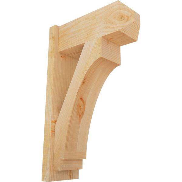 Ekena Millwork 8 in. x 32 in. x 20 in. Imperial Craftsman Rough Sawn Douglas Fir Outlooker