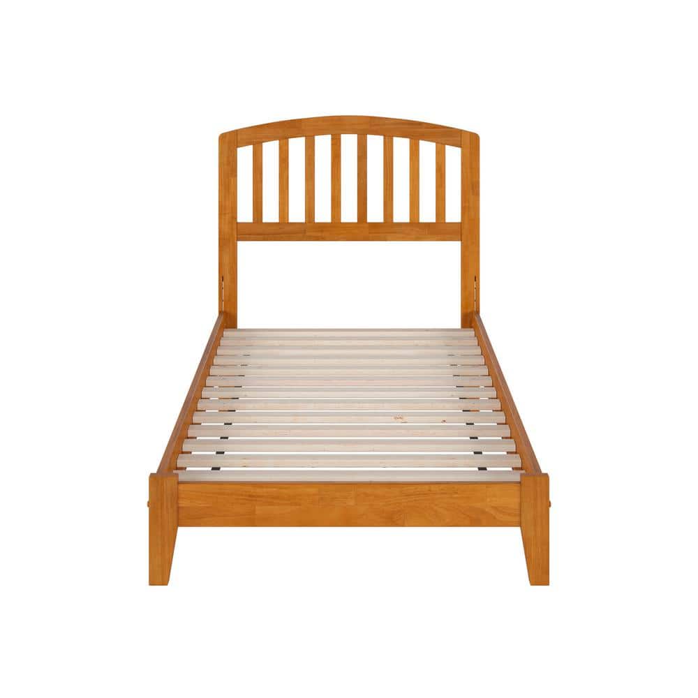 Richmond Light Toffee Twin Wood Platform Bed with Headboard