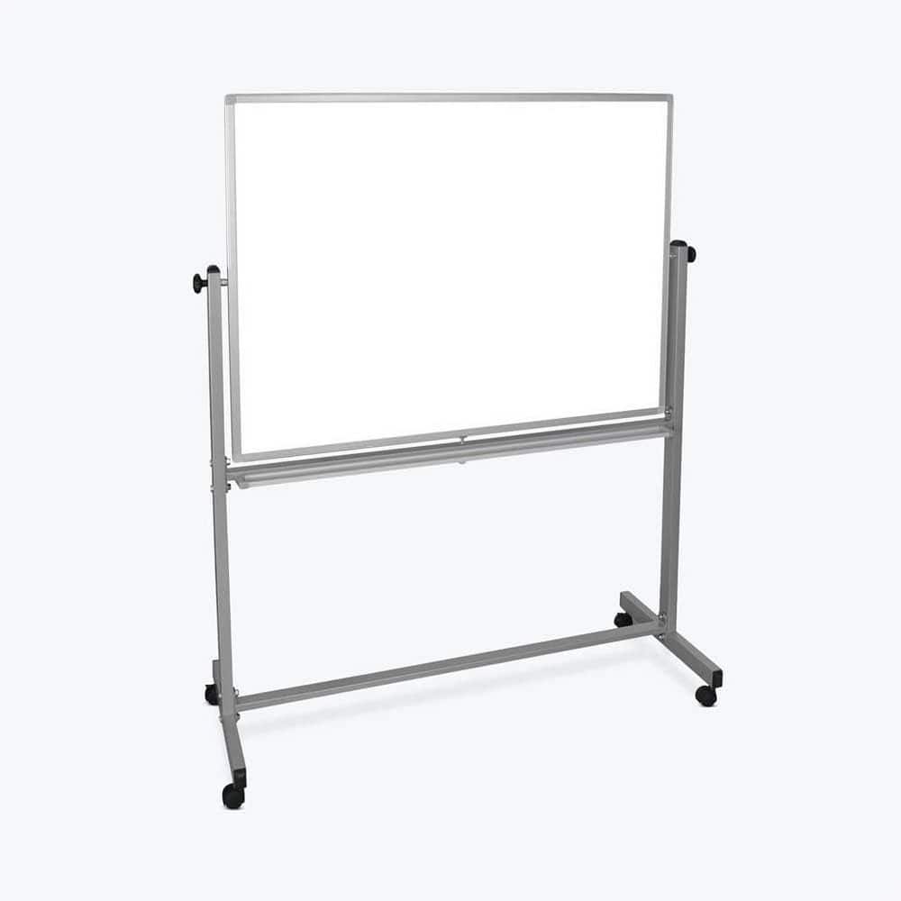 48 in. L Mobile Dry Erase Whiteboard with Casters, Durable Metal Whiteboard for Schools and Offices