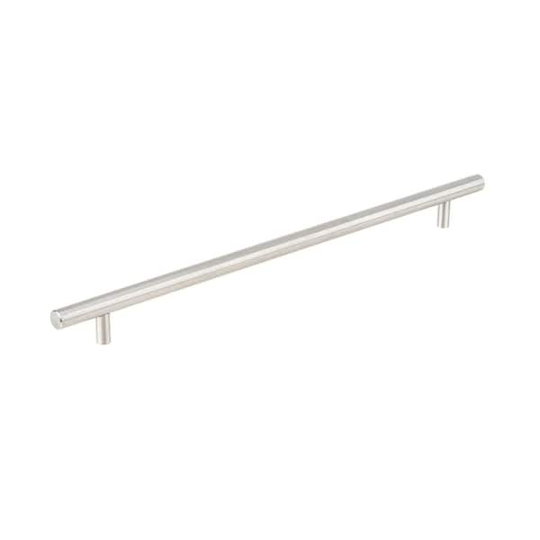 Richelieu Hardware Tivoli Collection 13 1/8 in. (333 mm) Brushed Stainless Steel Modern Cabinet Bar Pull