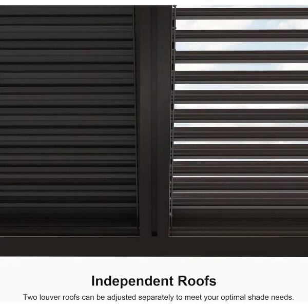 PURPLE LEAF 11 ft. x 13 ft. Bronze Aluminum Frame Outdoor