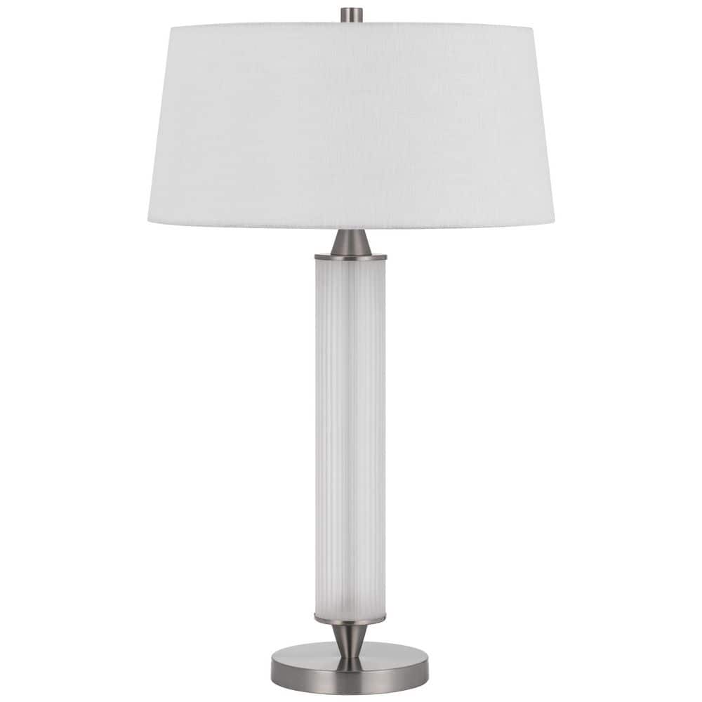 29.75 in. Height Clear Glass Table Lamp with Shade