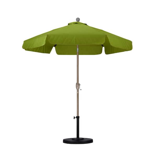 Astella 7-1/2 ft. Fiberglass Push Tilt Patio Umbrella in Palm SpunPoly
