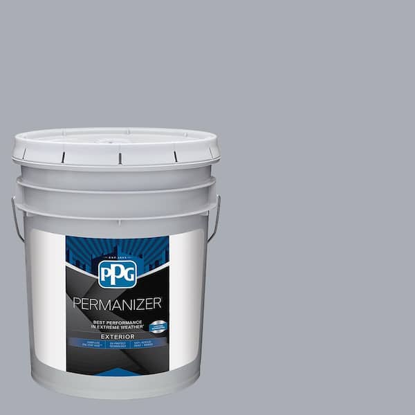 PERMANIZER 5 gal. PPG0993-3 Gosling Gray Flat Exterior Paint