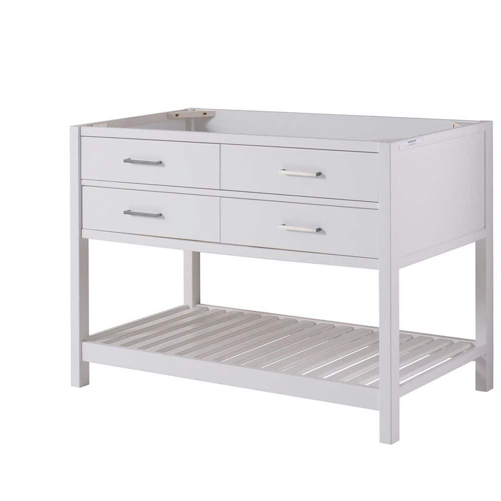 Harrison 48" White Pine Freestanding Vanity Cabinet
