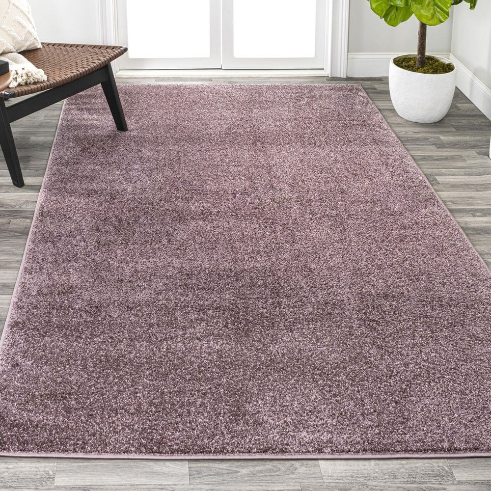 Reversible Easy-Care Red Synthetic 8' x 10' Area Rug