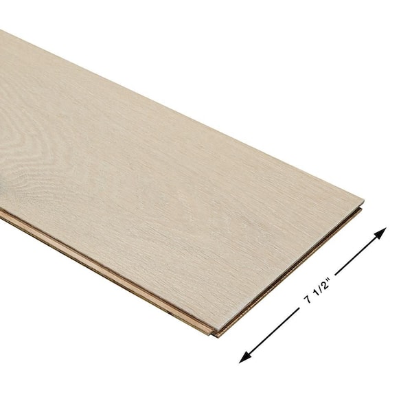 Malibu Wide Plank Shoreline French Oak 1/2 in.T x 7.5 in.W Tongue